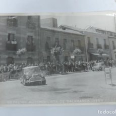 Postales: FOTOGRAFIA DEL II PREMIO AUTOMOVILISTA DE SALAMANCA 1966, MINI COOPER, RALLY, FOTO A. IBAÑEZ, MADRID. Lote 203605527
