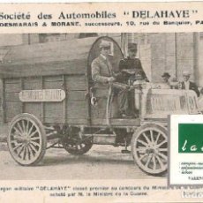 Postales: POSTAL AUTOMOBILES DELAHAYE PARIS NNNI
