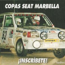 Postales: POSTAL COPAS SEAT MARBELLA