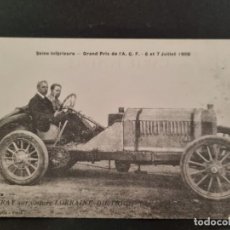 Postales: LOTE AB 30-330 POSTAL FRANCESA GRAN PRIX 1908 AUTOMOVILES LORRAINE-DIETRICH PILOTO DURAY. Lote 311825973