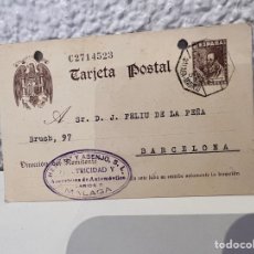 Postales: TARGETA POSTAL ANTIGUA 1941 CON SELLO Y CIRCULADA. Lote 324402423