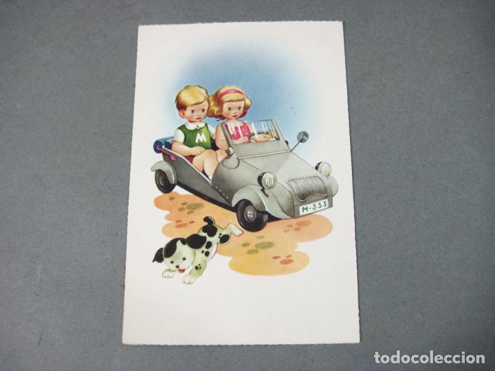 Postales: POSTAL INFANTIL CON UN BISCUTER. EDICIONES BARCO - Foto 1