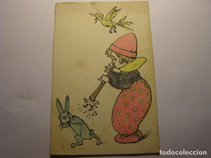 Postales: Postal con dibujo infantil. - Foto 1