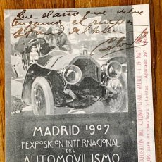 Postales: MADRID 1907, 1ª EXPOSICION INTERNACIONAL DEL AUTOMOVILISMO,CICLISMO Y DEPORTES, ORGANIZADA POR EL RE. Lote 354653623