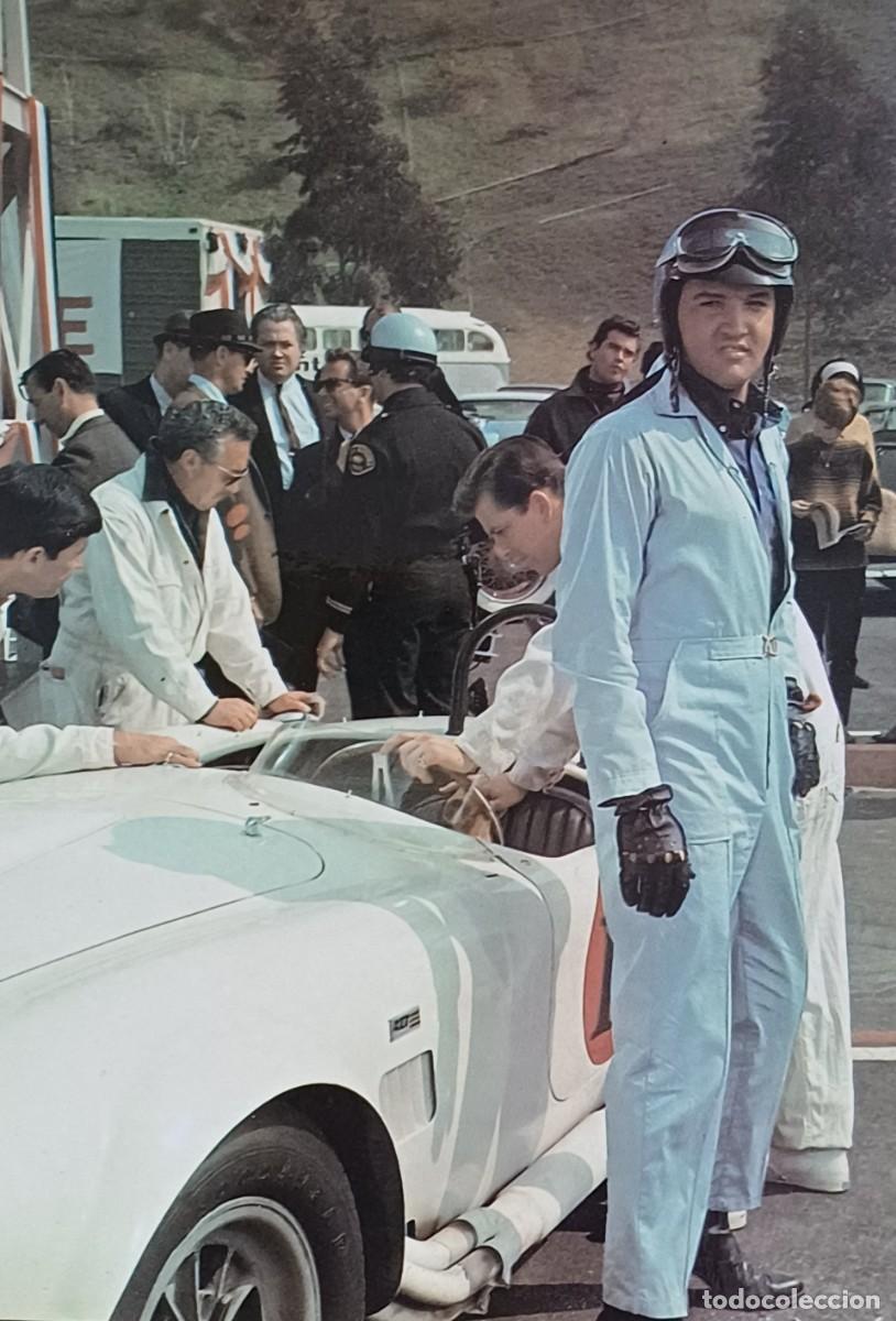 Postales: Elvis. Carrera de coches. - Foto 1