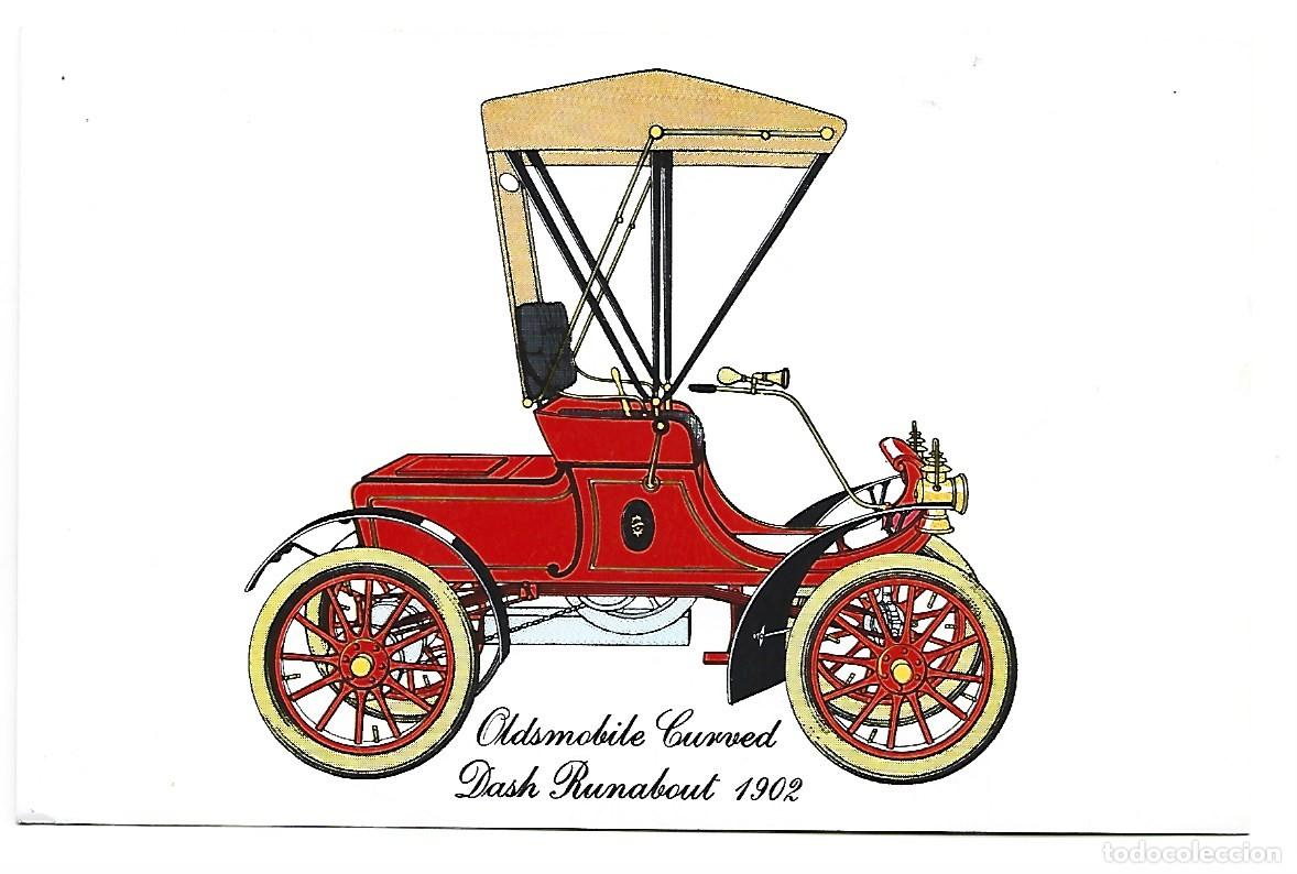 Postales: OLDSMOBILE CURVED - DASH RUNABOUT 1902 - Foto 1