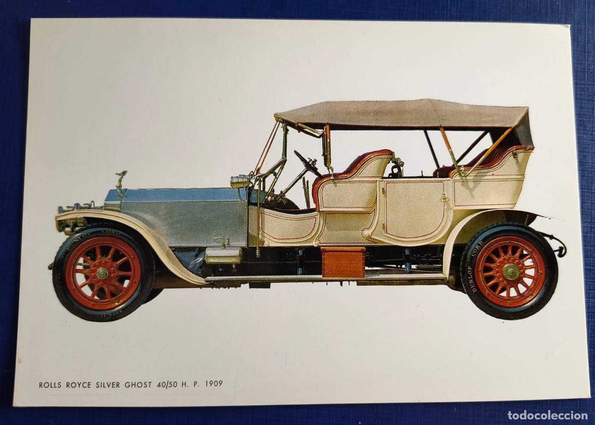 Postales: POSTAL COCHE ROLLS ROYCE SILVER GHOST 1909 - Foto 1
