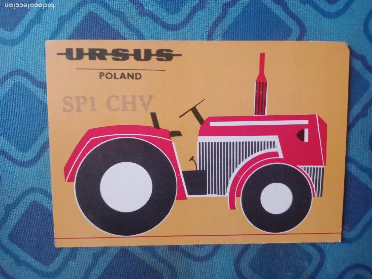 Postales: Tractores URSUS, Polonia. 1980 TARJETA DE RADIO AFICIONADO. QSL