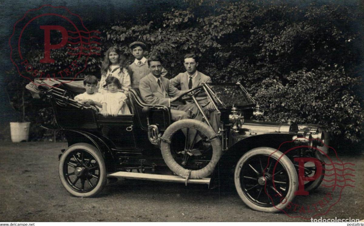 Cartes Postales: LION PEUGEOT ANGERS CARTE PHOTO RPPC MOTER CAR COCHES Bryan Goodman Collection