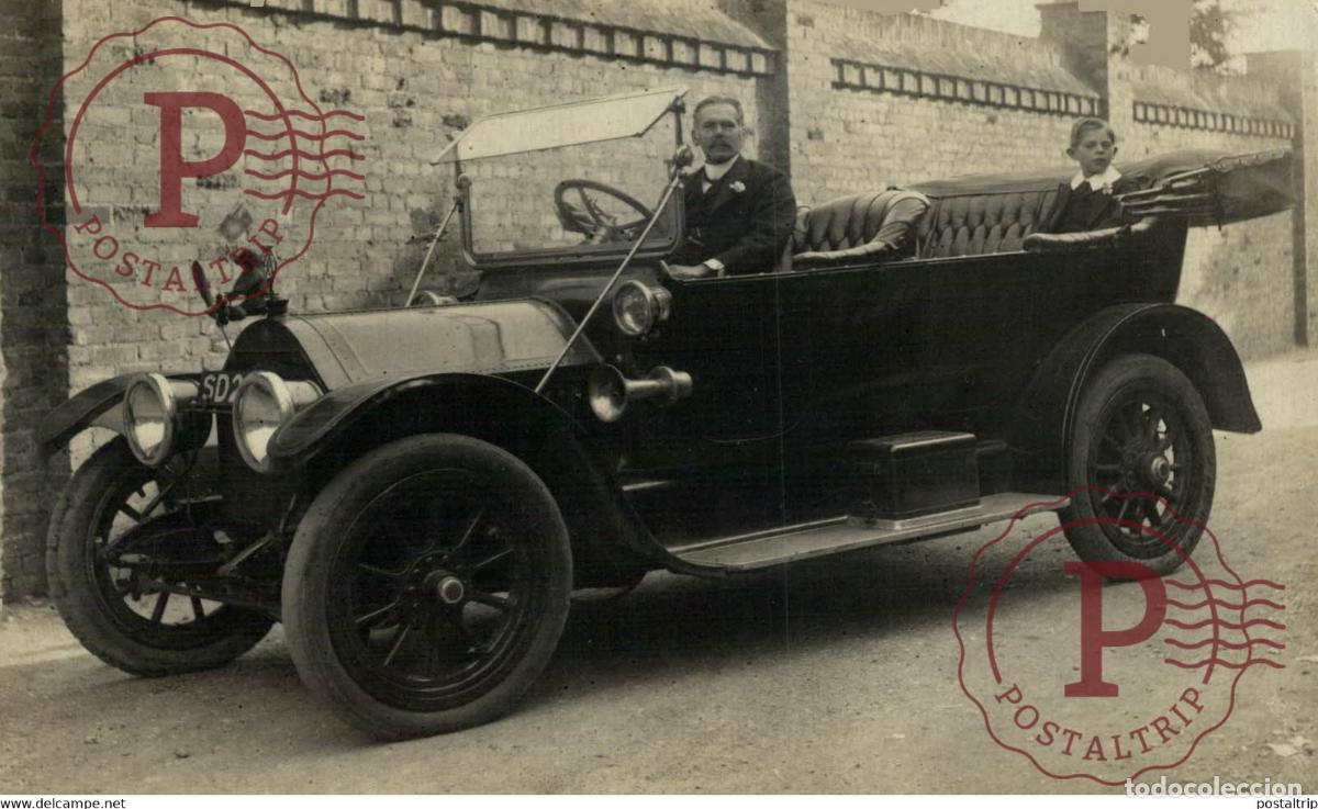 Postais: CADILLAC FOUR 1912 RPPC CARTE PHOTO MOTER CAR COCHES Bryan Goodman Collection