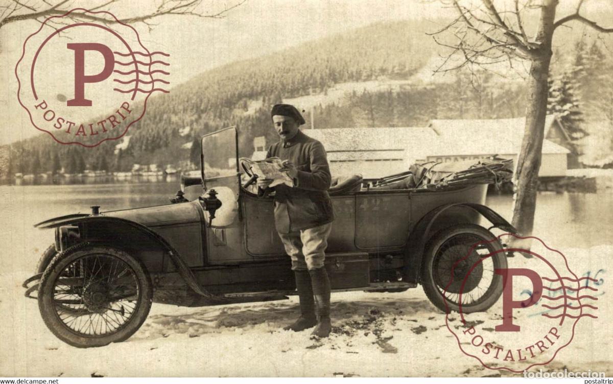 Postkarten: PEUGEOT 1913 12 CV RPPC CARTE PHOTO MOTER CAR COCHES Bryan Goodman Collection