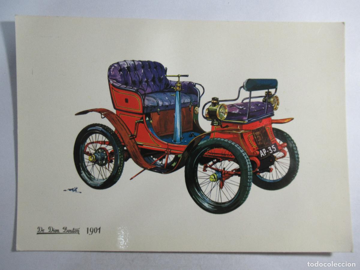 Postales: De Dion Bouton - 1901 - Caja de Pensiones para la Vejez y de Ahorros - S/C - Coche cl&aacute;sico