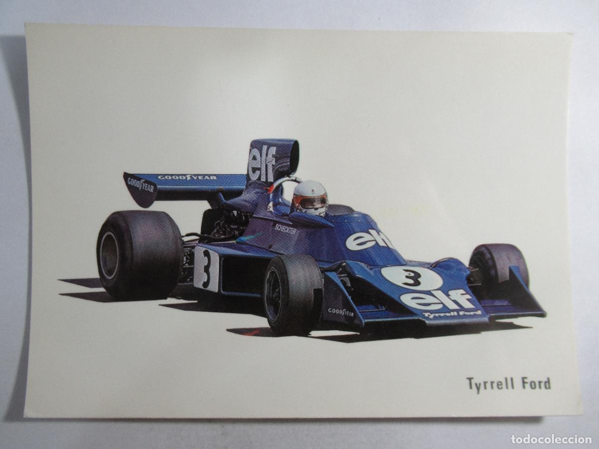Postales: Tyrrell Ford - Formula 1 - Caja de Pensiones para la Vejez y de Ahorros - S/C - Coche cl&aacute;sico