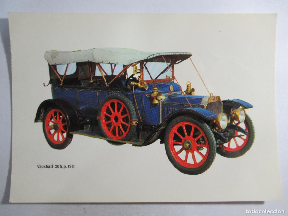 Postales: Vauxhall 20 h.p. - 1911 - Caja de Pensiones para la Vejez y de Ahorros - S/C - Coche cl&aacute;sico