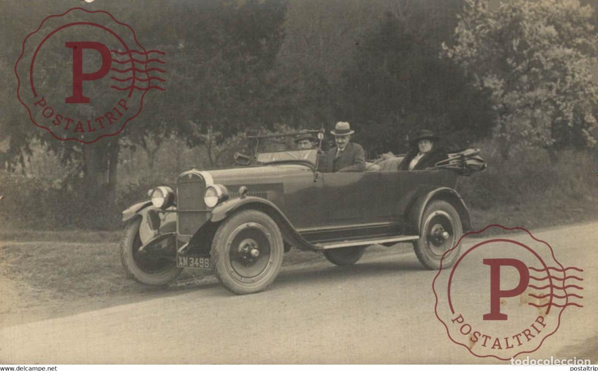 Postcards: RPPC CARTE PHOTO MAXWELL 1922 5 PASSENGERS TOURING XM IS LONDON 1922 USA MOTER CAR COCHES Bryan Go