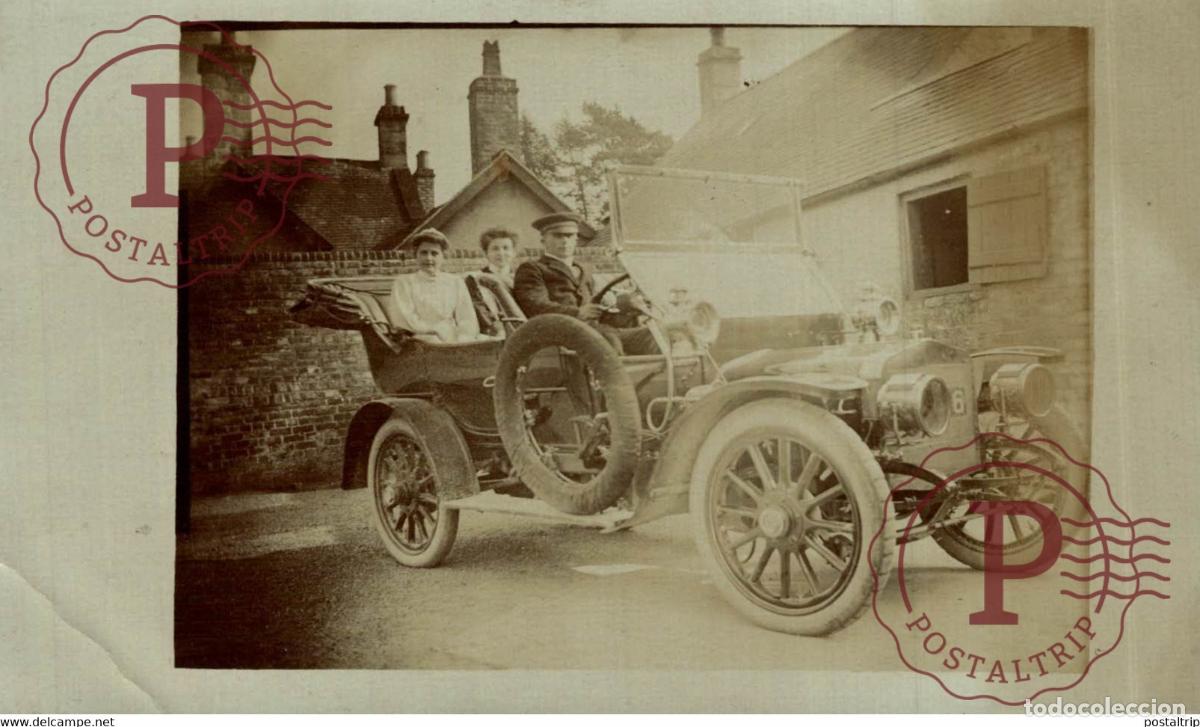 Postcards: RPPC CARTE PHOTO VULCAN SEE LEFT UNDER CORNER CAR COCHES Bryan Goodman Collection