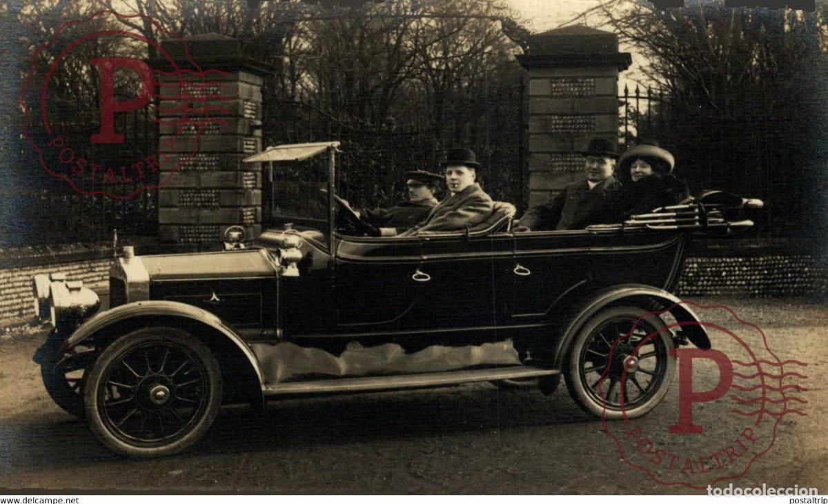 Postcards: RPPC CARTE PHOTO VULCAN CAR COCHES Bryan Goodman Collection