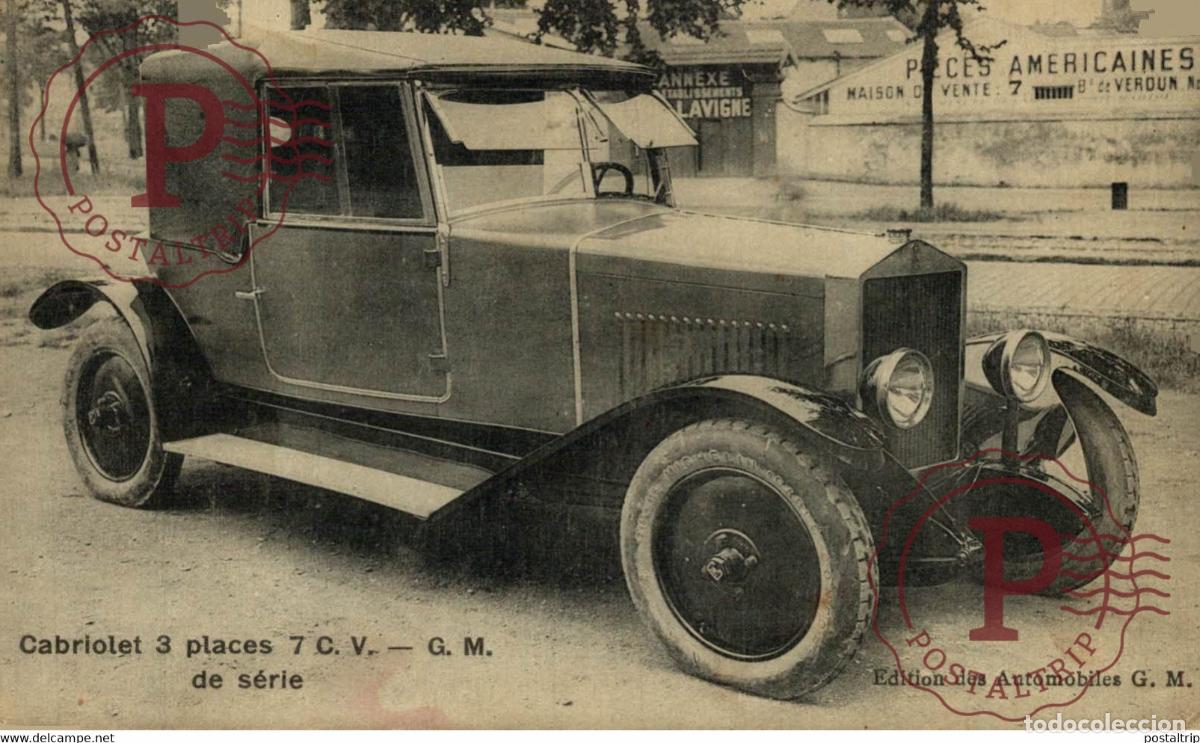 Postkarten: Cabriolet 3 places 7 C.V. - G.M. CAR COCHES Bryan Goodman Collection