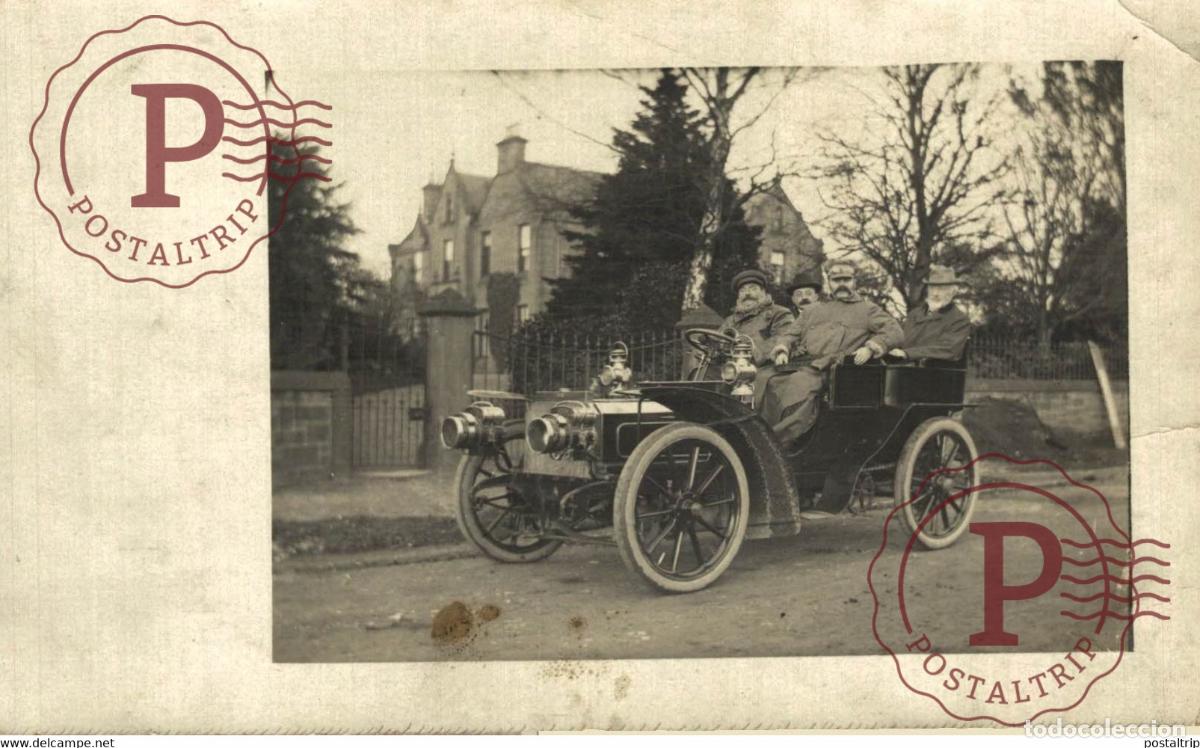 Postkarten: RPPC CARTE PHOTO PEUGEOT CAR COCHES Bryan Goodman Collection