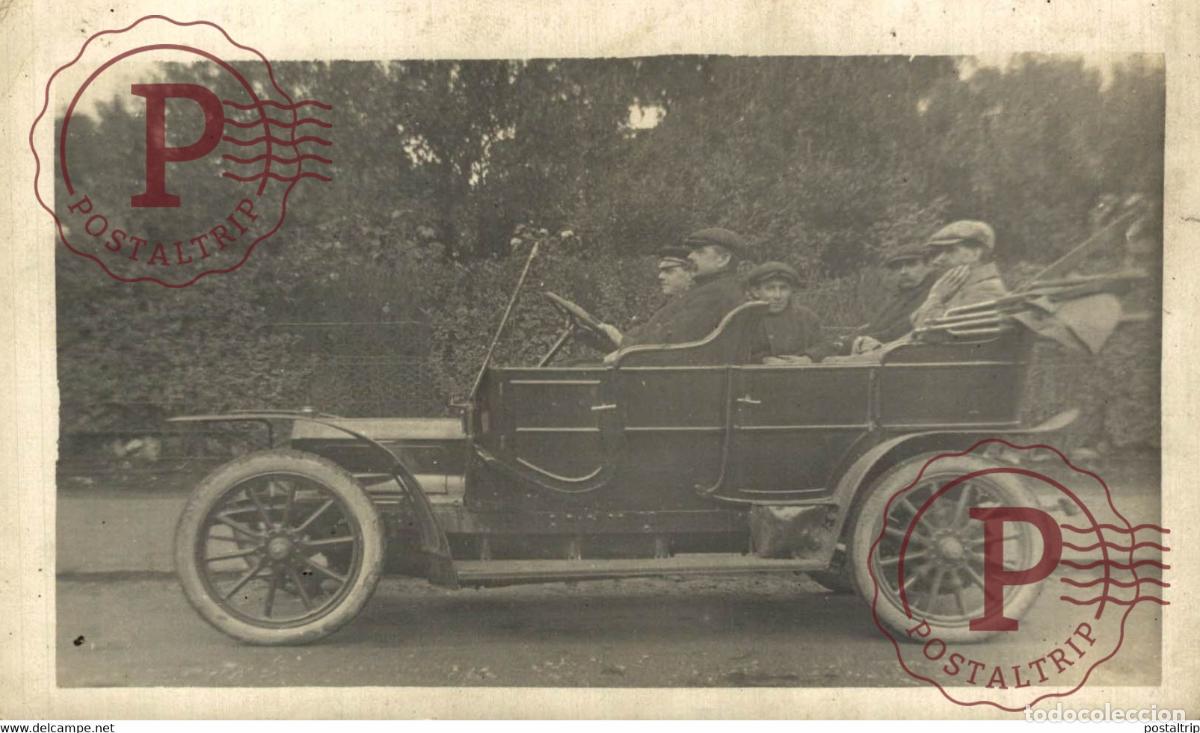 Postkarten: RPPC CARTE PHOTO PEUGEOT CAR COCHES Bryan Goodman Collection