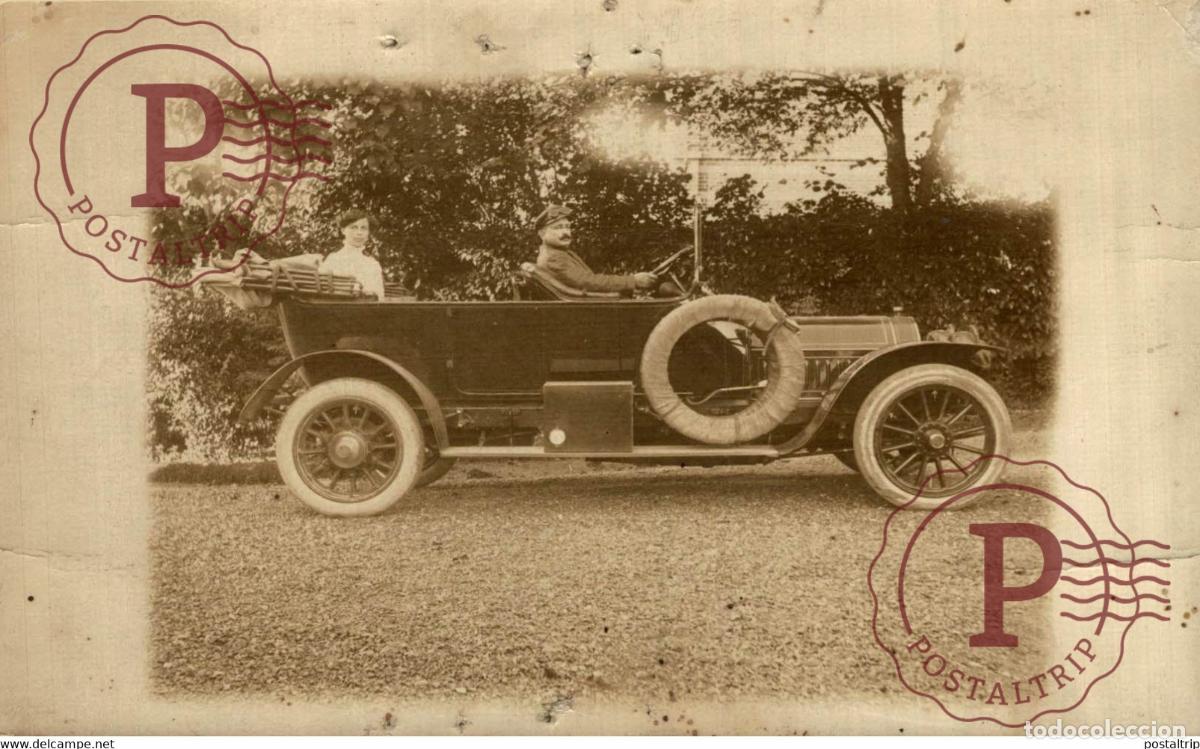 Postkarten: RPPC CARTE PHOTO PEUGEOT ETAT SEE SCAN PINHOLE CAR COCHES Bryan Goodman Collection