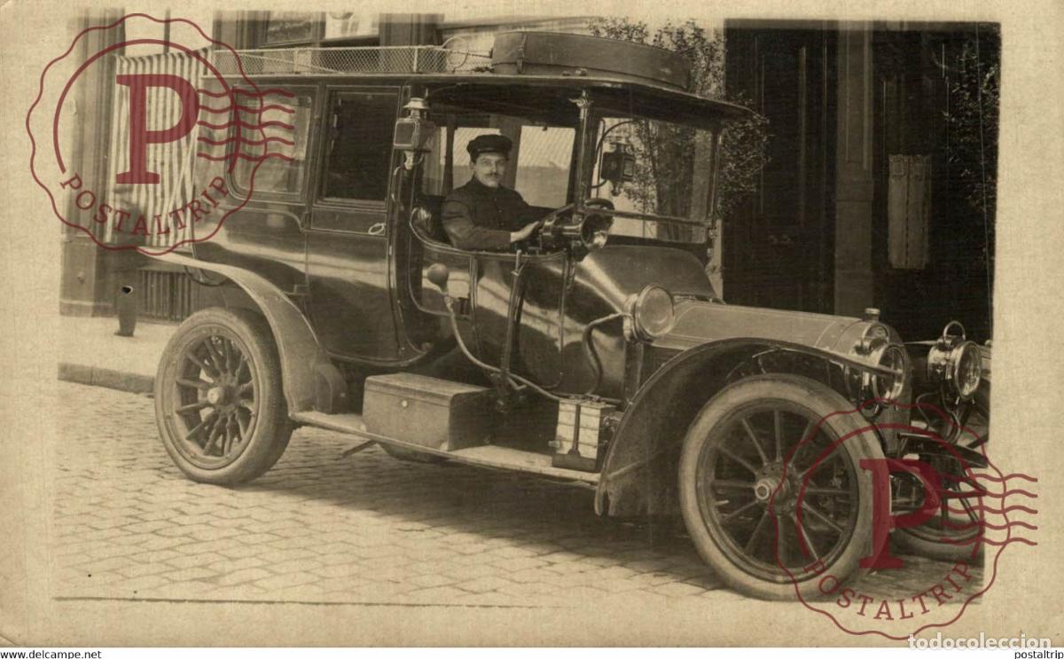 Postcards: RPPC CARTE PHOTO PEUGEOT CAR COCHES Bryan Goodman Collection