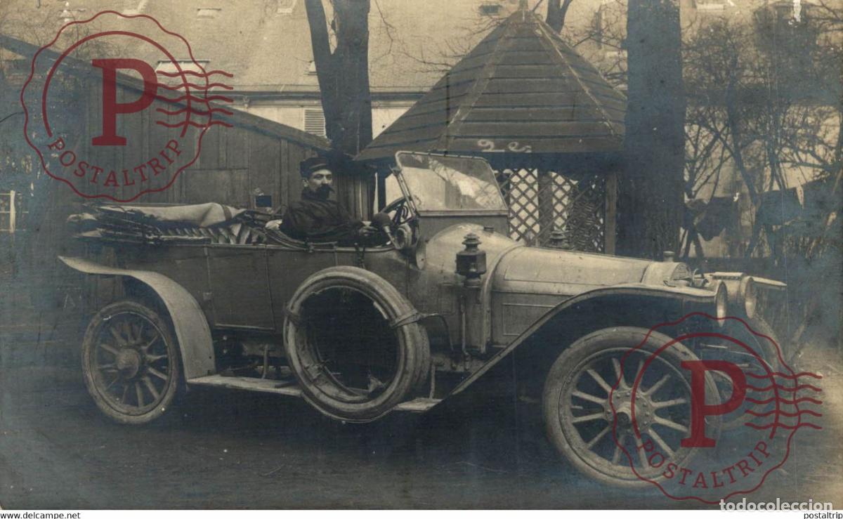 Postcards: RPPC CARTE PHOTO PEUGEOT 136 191112 16CV CAR COCHES Bryan Goodman Collection