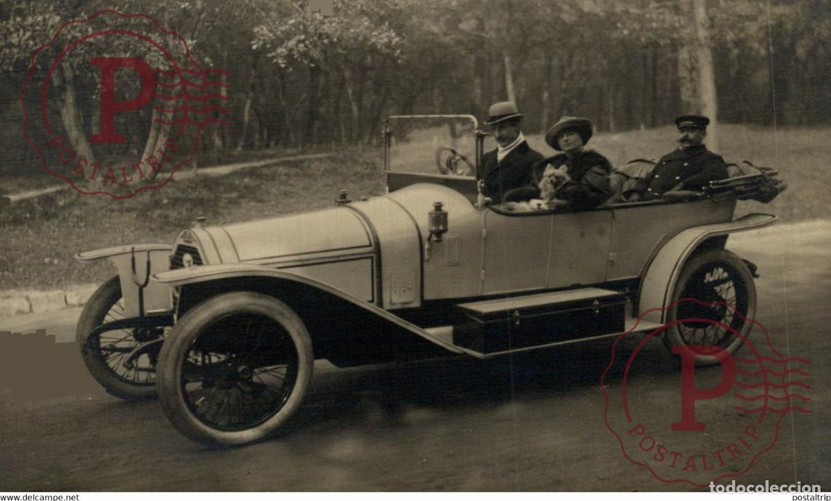 Postcards: RPPC CARTE PHOTO PEUGEOT 191113 TYPE 136 16CV SPORT 3988CC CAR COCHES Bryan Goodman Collection