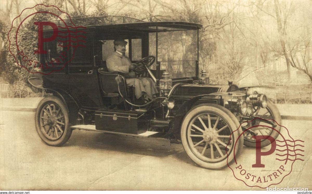 Postcards: RPPC CARTE PHOTO PEUGEOT 190708 PAPER PHOTO R DUVAU COLOMBES CAR COCHES Bryan Goodman Collection