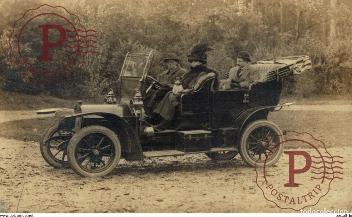 Postcards: RPPC CARTE PHOTO PEUGEOT SEE RIGHT UPPER CORNER CAR COCHES Bryan Goodman Collection