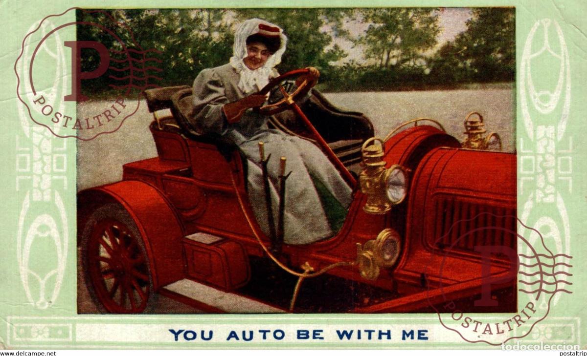 Postcards: YOU AUTO BE WITH ME GREGOIRE CANADA POSTAGE CARS COCHES Bryan Goodman Collection
