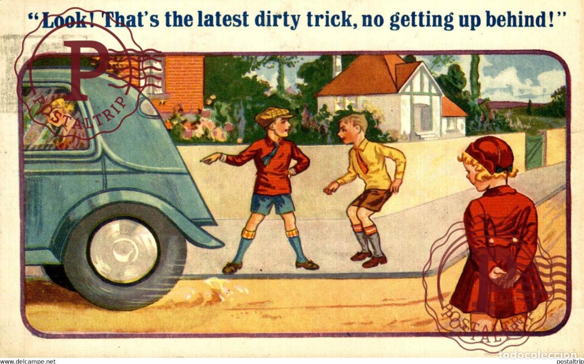 Postcards: CARS COCHES Bryan Goodman Collection PARIS