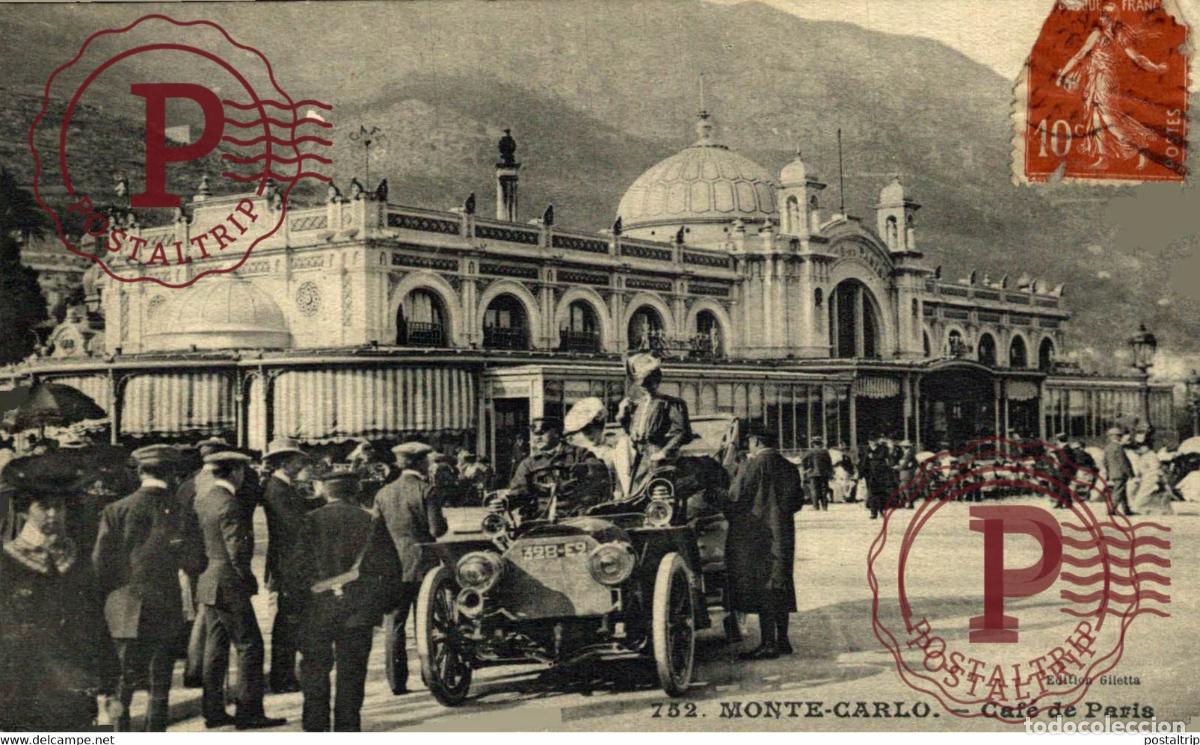 Postales: MONTE CARLO CAFE DE PARIS - Foto 1