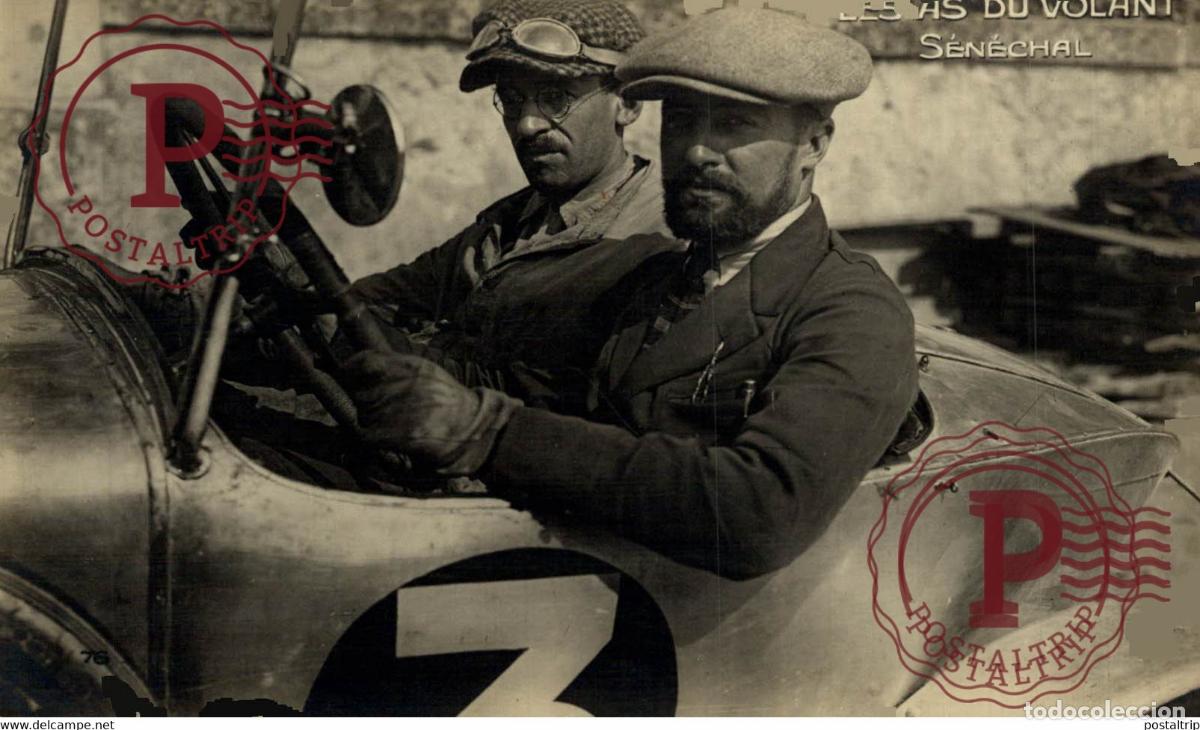 Postales: rppc carte photo AUTOMOBILE LES AS DU VOLANT PILOTE SENECHAL