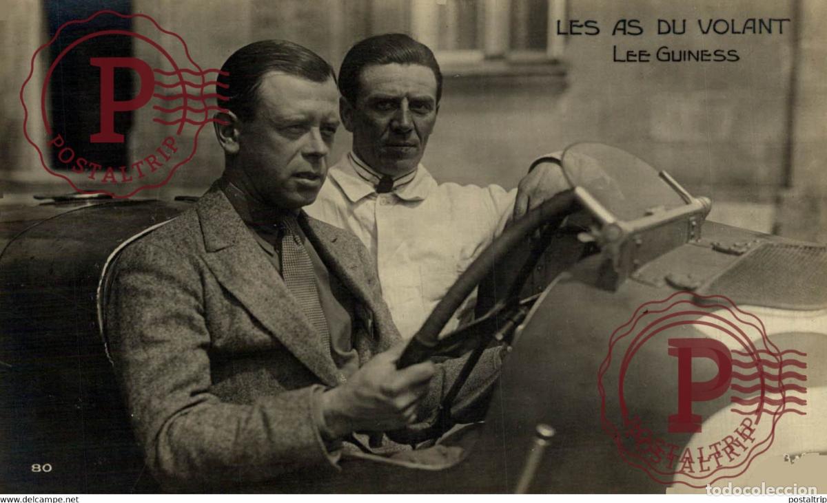 Postales: rppc carte photo AUTOMOBILE LES AS DU VOLANT PILOTE LEE GUINESS