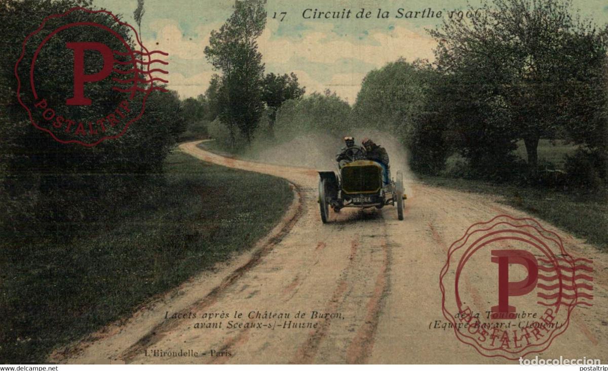 Postales: Circuit de la Sarthe - Lacets apr&egrave;s le Ch&acirc;teau de Buron avant Sceaux s Huisne