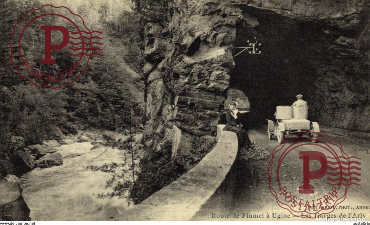 Postales: ROUTE DE FLUMET A UGINE LES GORGES DE LARLY