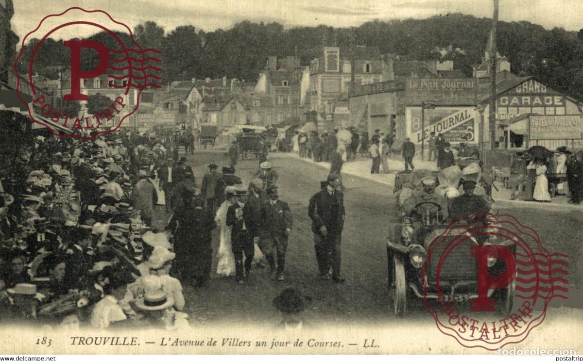 Postales: TROUVILLE AVENUE DE VILLERS UN JOUR DE COURSES Automobile VOITURE AUTOMOBILES