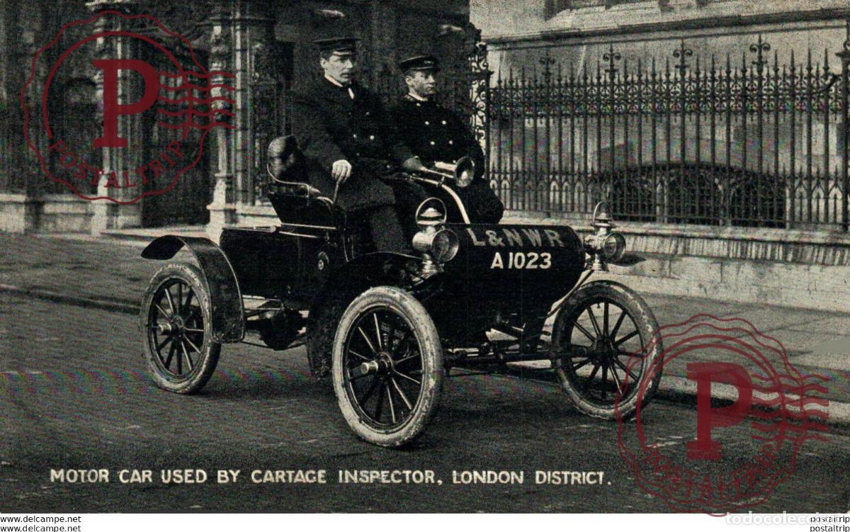 Postales: OLDSMOBILE VERY RARE MOTOR CAR USED BY CARTAGE INSPECTOR LONDON DISTRICT Bryan Goodman Collection