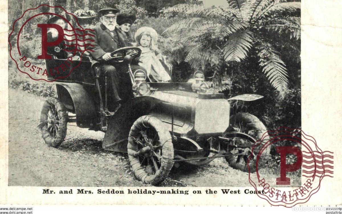 Postales: TRES RARE PEUGEOT 190405 MR AND MRS SEDDON HOLIDAY MAKING ON THE WEST COAST The Bryan Goodman Col