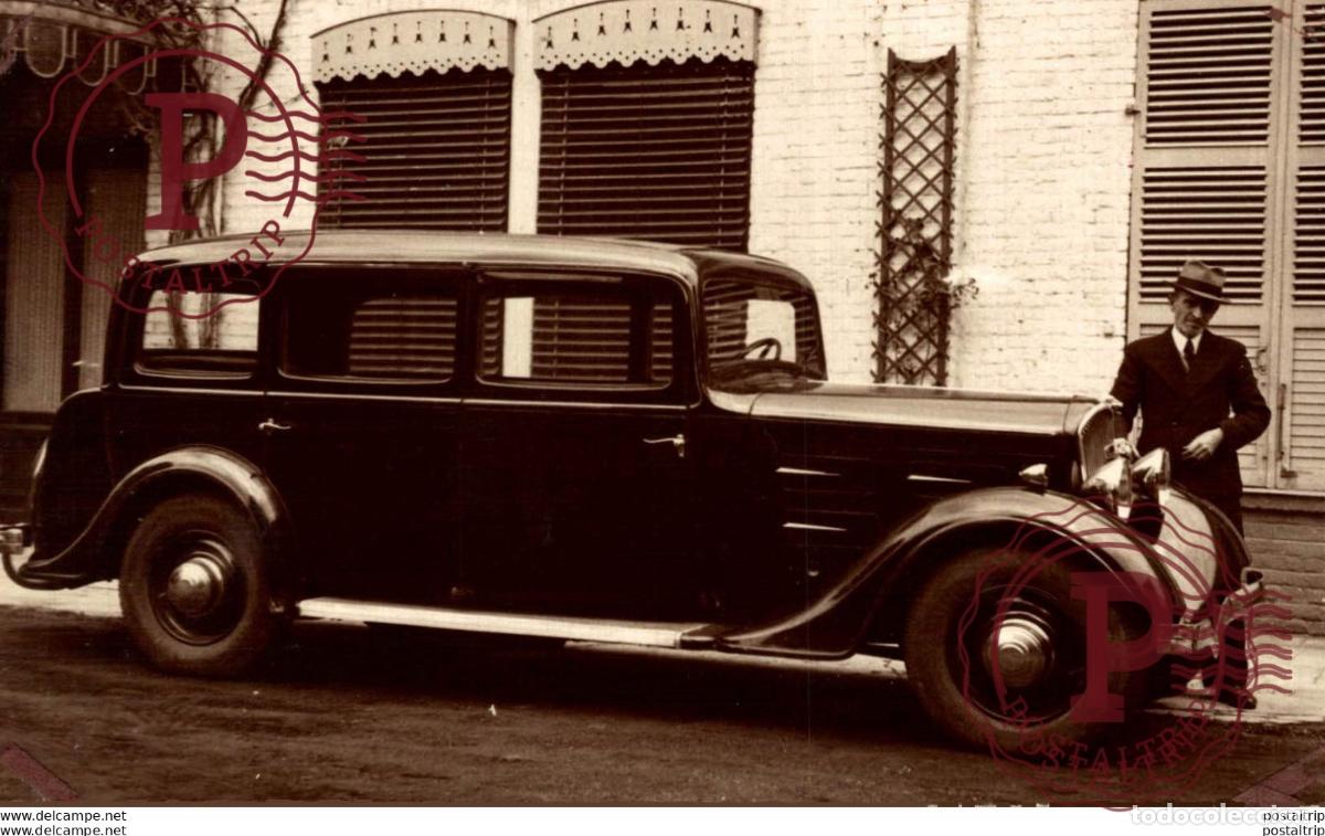 Postales: PEUGEOT FAMILIALE 601 LONGUE 1934 CARTE PHOTO REAL PHOTO POSTCARD The Bryan Goodman Collection