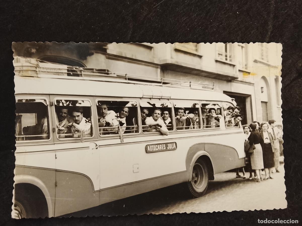 Postales: AUTOCARES JULI&Aacute; - FOTOGRAFIA TIPO POSTAL ANTIGUA-(115.936)