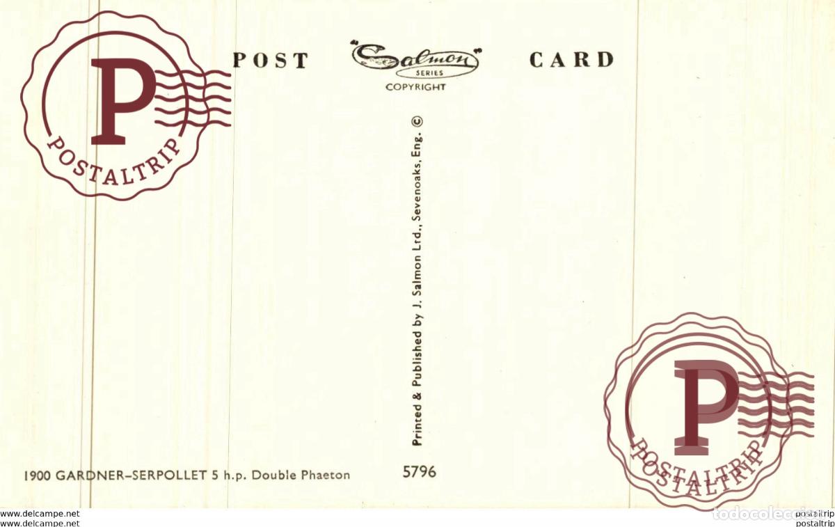Postales: 1900 GRADNER SERPOLLET - Foto 2