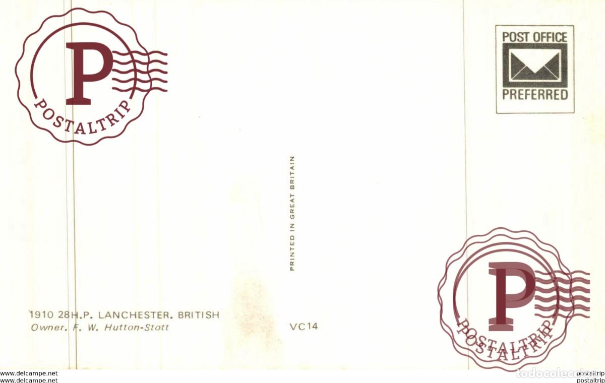 Postales: 1910 LANCHESTER BRITISH - Foto 2