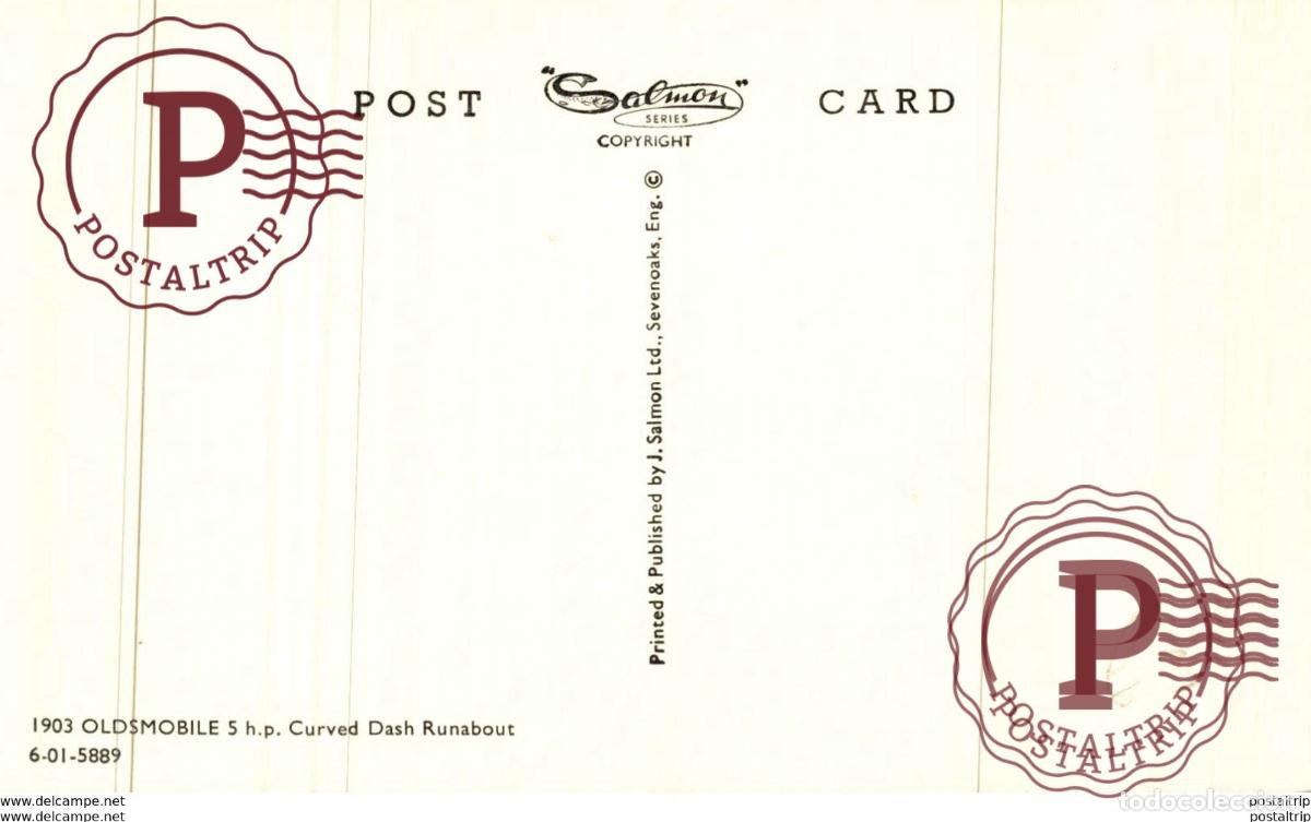 Postales: 1903 OLDSMOBILE CURVED DASH RUNABOUT - Foto 2