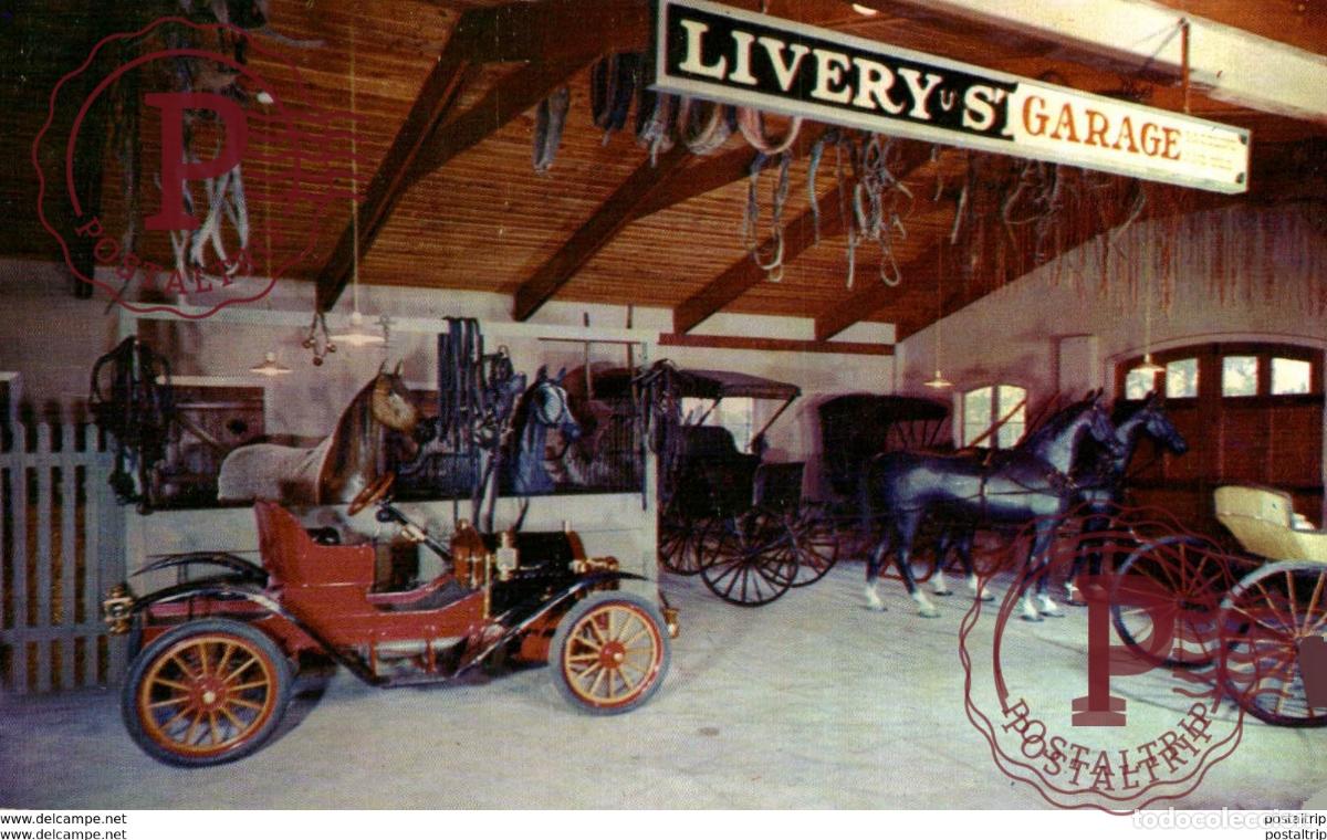 Postales: LIVERY u STABLE GARAGE