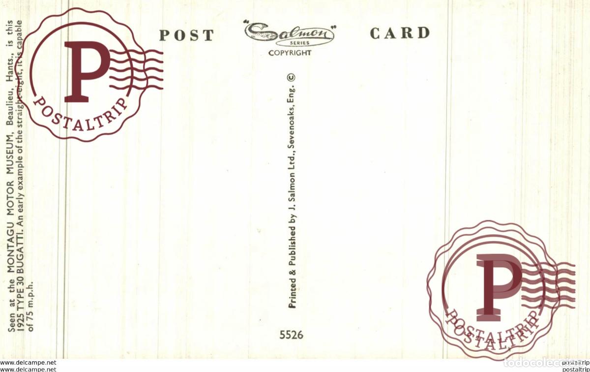 Postales: 1925 TYPE 30 BUGATTI - Foto 2
