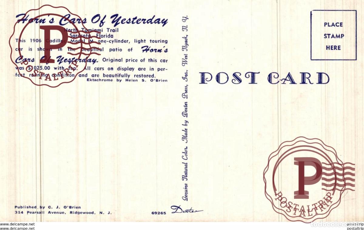 Postales: 1906 CADILLAC MODEL M - Foto 2