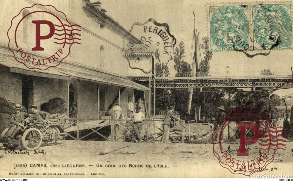 Cartes Postales: CAMPS PRES LIBOURNE N &deg; 1528 - UN COIN DES BORDS DE L ISLE 33 GIRONDE