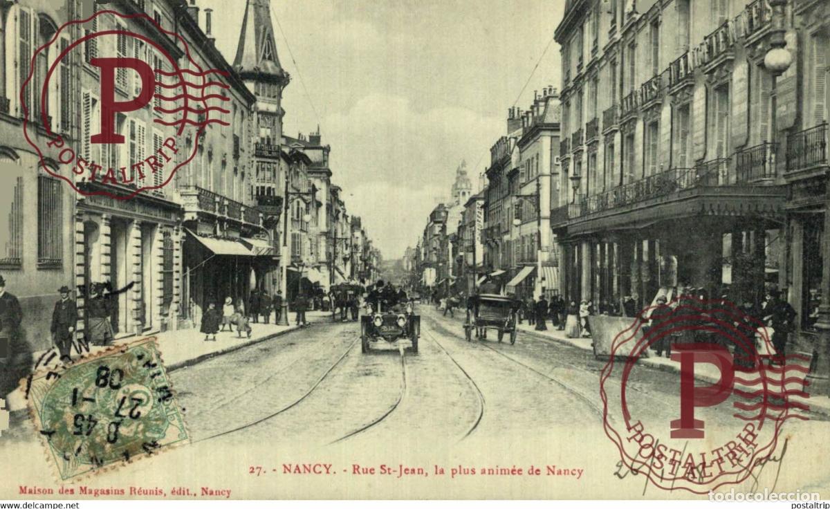 Cartes Postales: 54 - NANCY - Rue St-Jean, la plus anim&eacute;e de Nancy